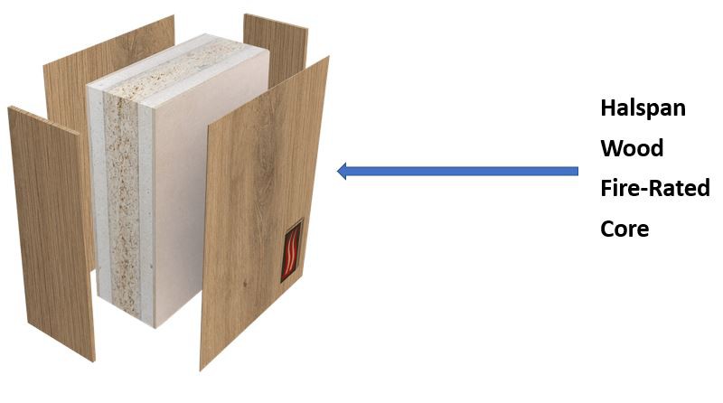 halspan core fire rated wood door